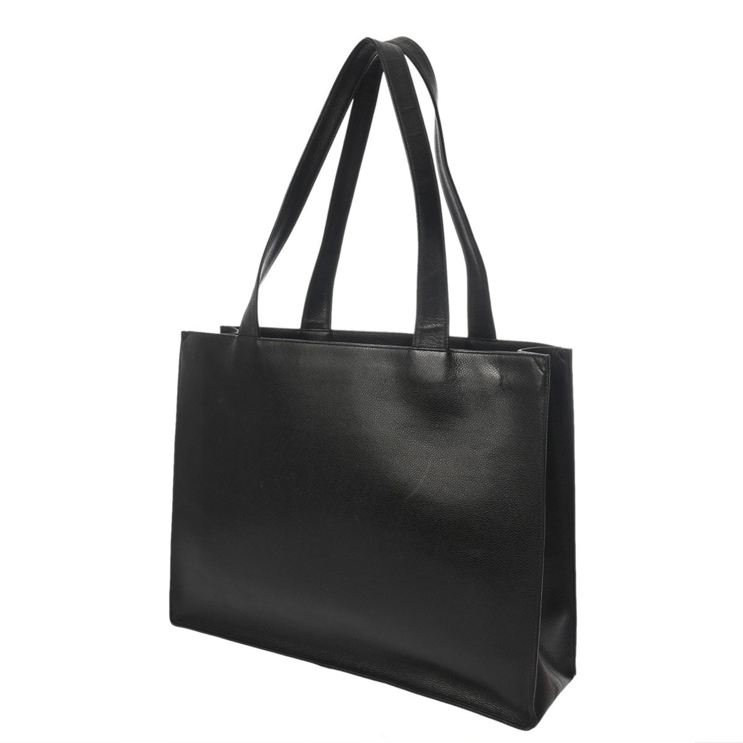 Chanel Black Women'S Caviar Skin Tote Bag