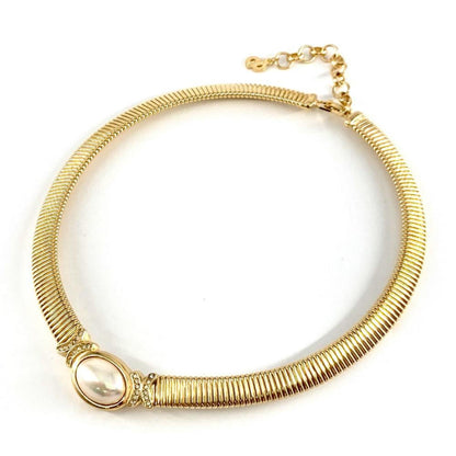Christian Dior Necklace Gp Gold