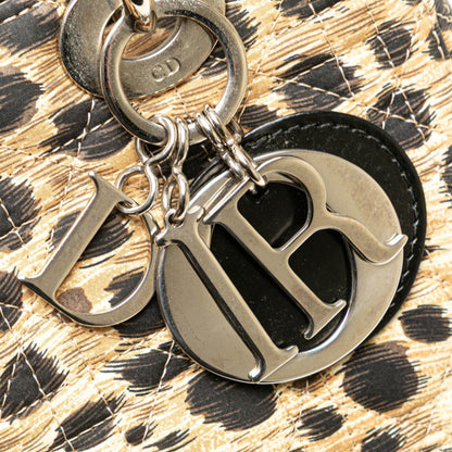 Christian Dior Dior Lady Cannage Leopard Print Handbag/Shoulder Bag