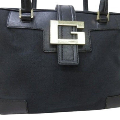 Gucci Gucci Handbag G 001-5155 Black Canvas X Leather