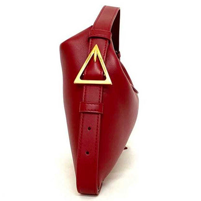 Bottega Veneta Handbag Cradle Bordeaux Gold 680058 Lambskin Leather Bottega Veneta Side Triangle