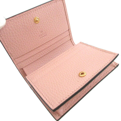 Like New Gucci Gg Marmont 658610 Compact Leather Wallet In Supreme Pink
