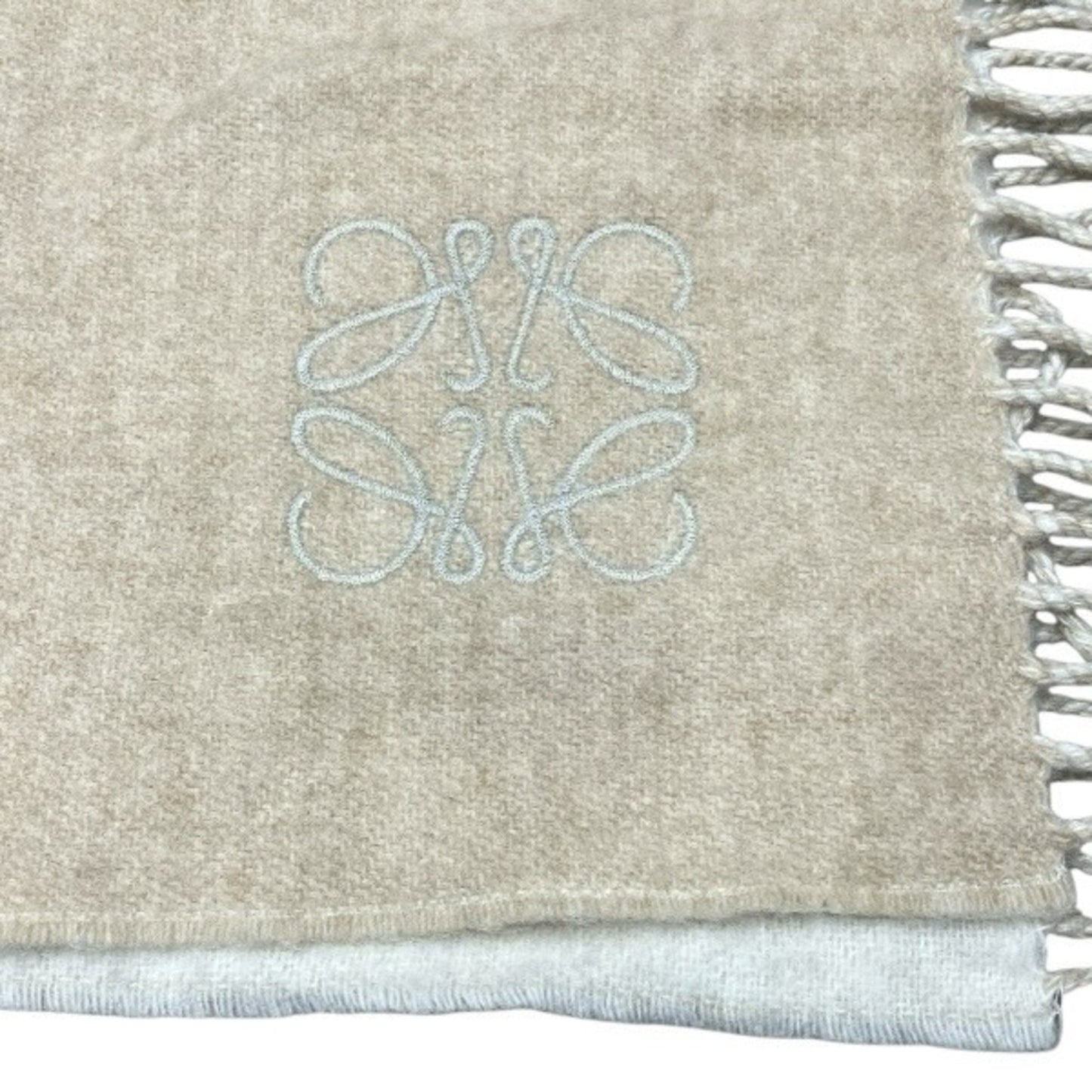 Loewe Wool Cashmere Anagram Scarf/Stole