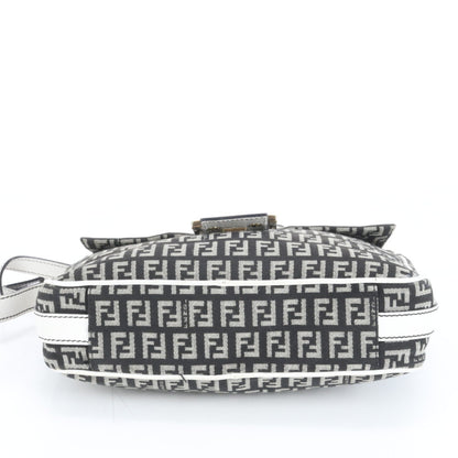 Fendi Zucchino Ff Mamma Leather Shoulder Bag With Hologram Seal