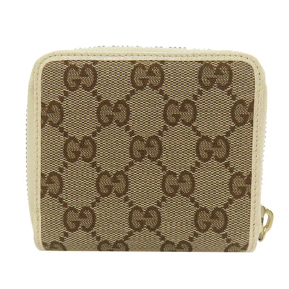 Gucci 346056 Outlet Gg Bifold Wallet Canvas Calfskin