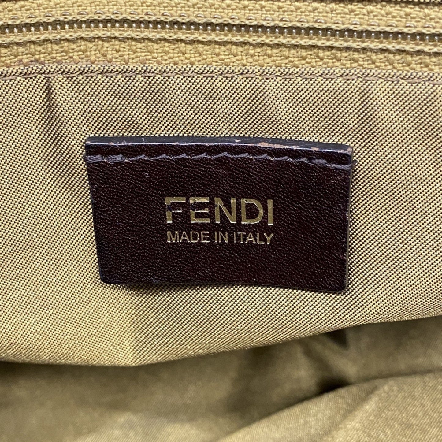 Fendi Zucca Star Tote Bag In Brown Champagne