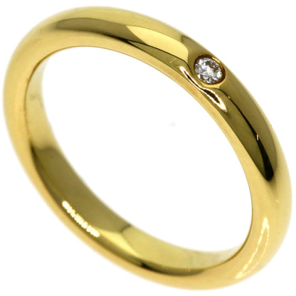 Tiffany & Co. Stacking Band Single Diamond Ring In 18K Yellow Gold