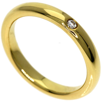 Tiffany & Co. Stacking Band Single Diamond Ring In 18K Yellow Gold