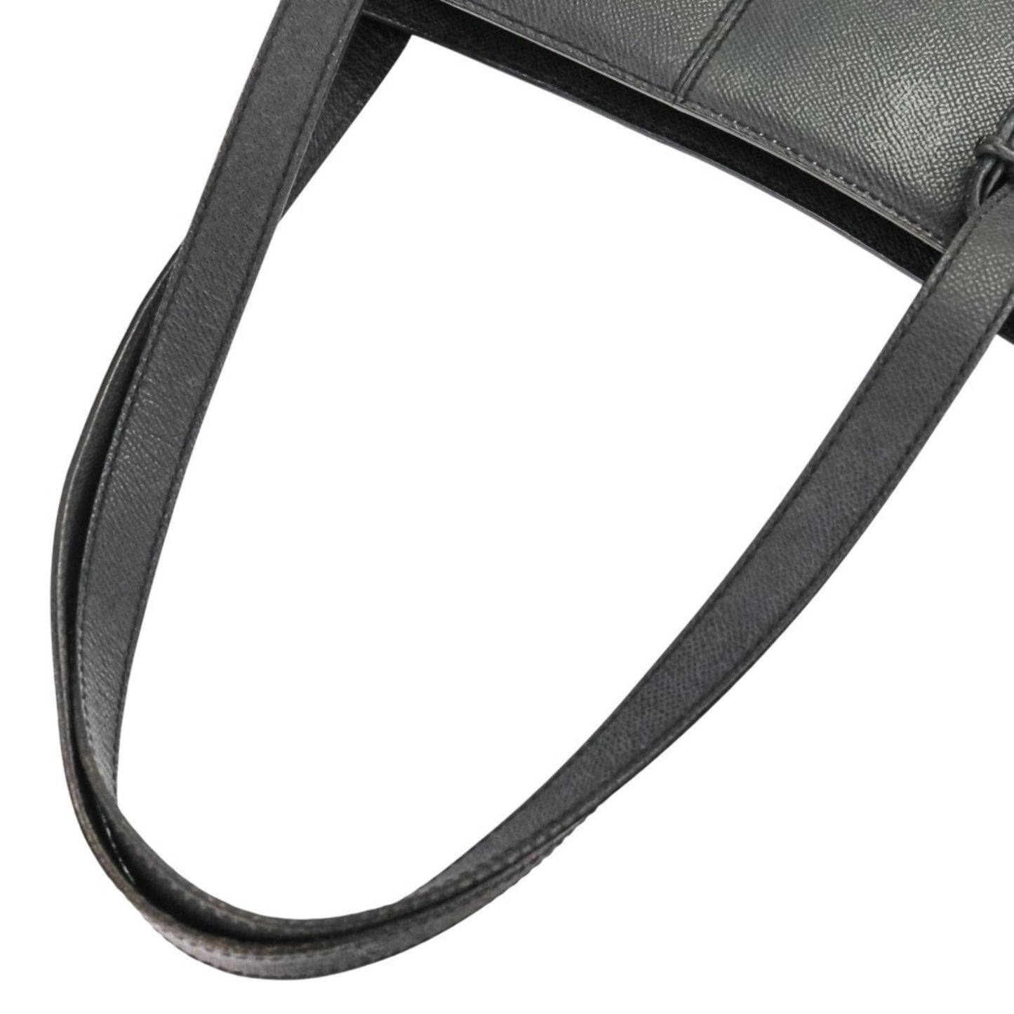 Chanel Leather Tote Bag With Logo Charm