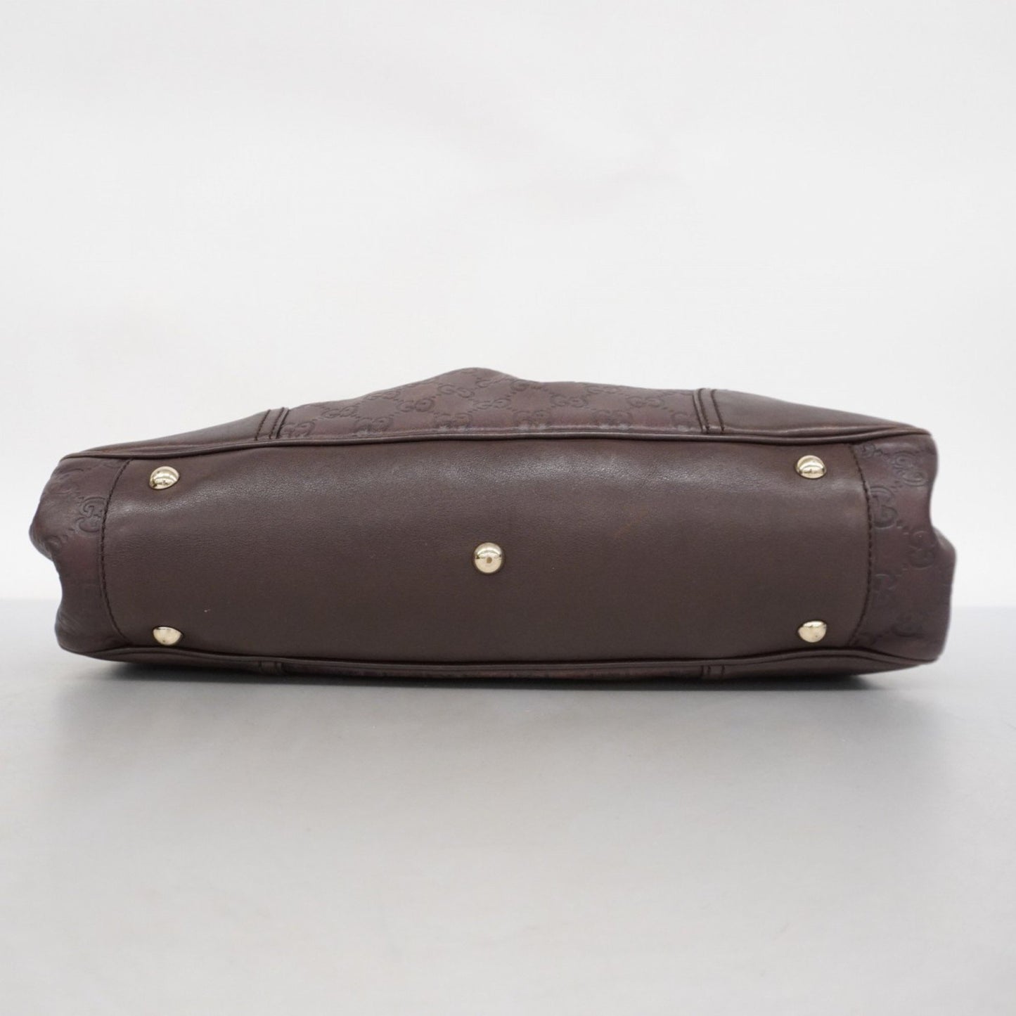 Gucci Tote Bag Guccissima Princess 163805 Leather Brown Champagne