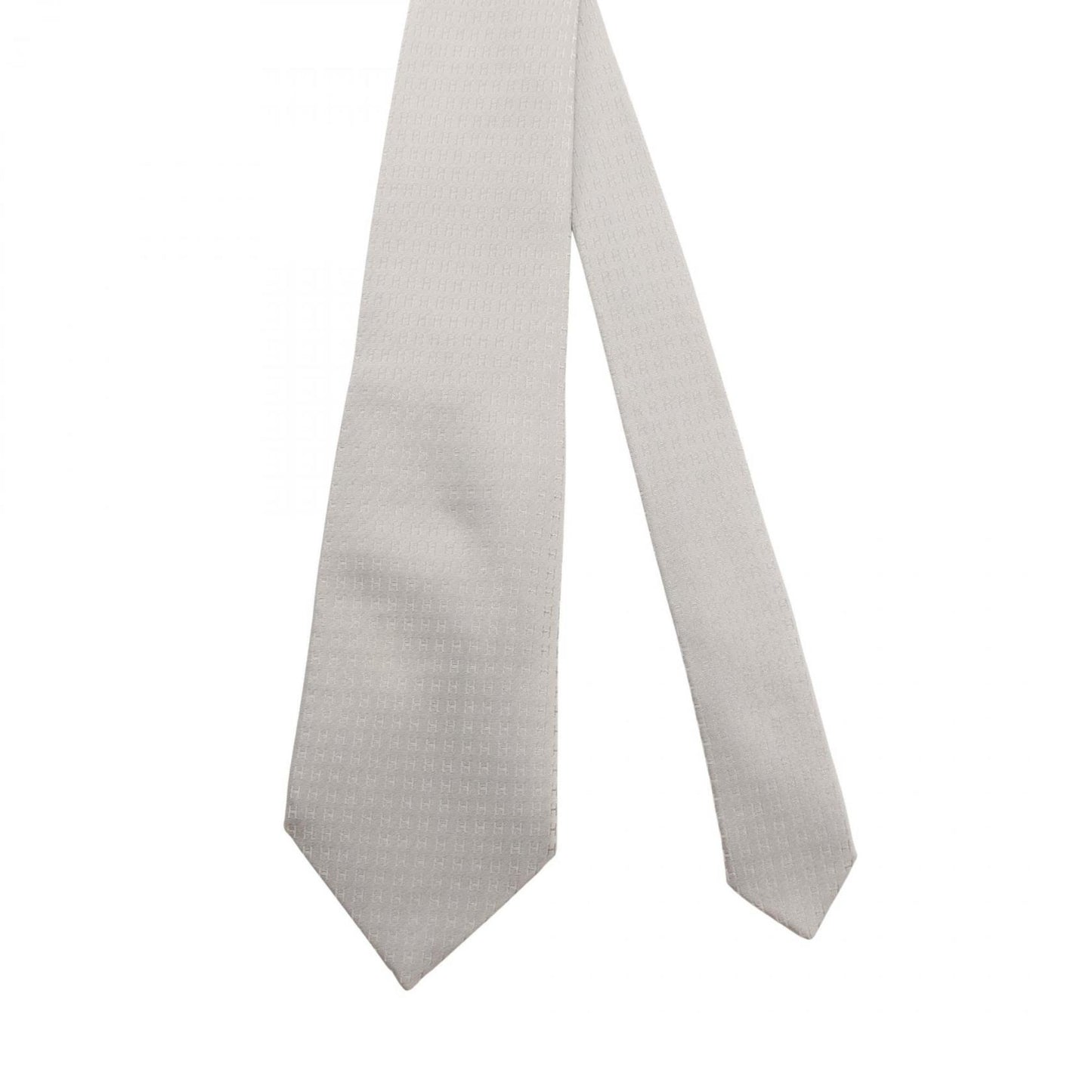 Hermes Herms H-Patterned Silk Tie For Men