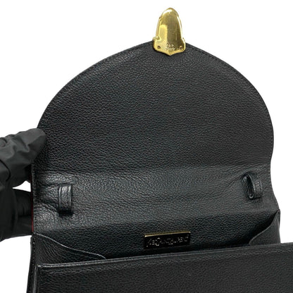 Yves Saint Laurent Ysl Cutout Perforated Leather 2-Way Handbag/Shoulder Bag