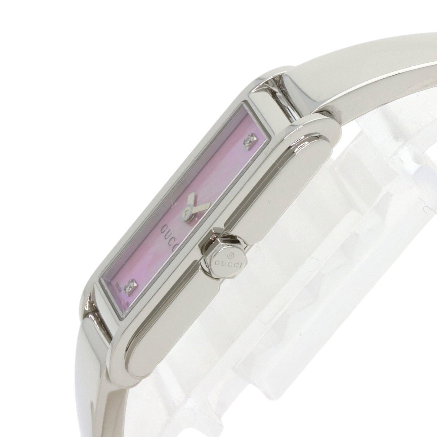 Gucci 109 G-Line 2P Diamond Watch Stainless Steel Ss