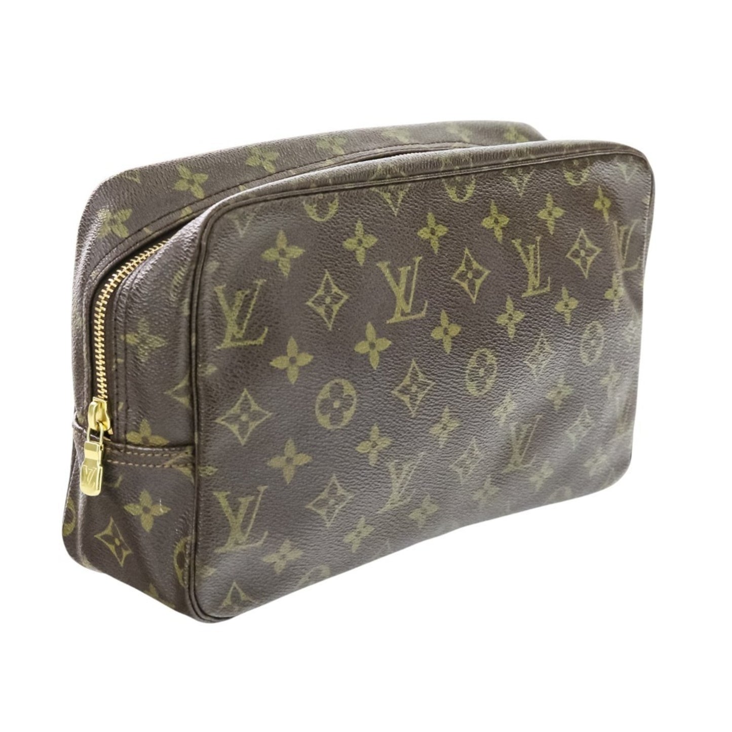 Louis Vuitton Louis Vuitton True Toilet 28 Monogram Second Bag Pouch M47522 Brown
