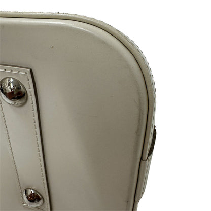 Louis Vuitton Epi Leather Alma Ivoire Handbag M4030J White