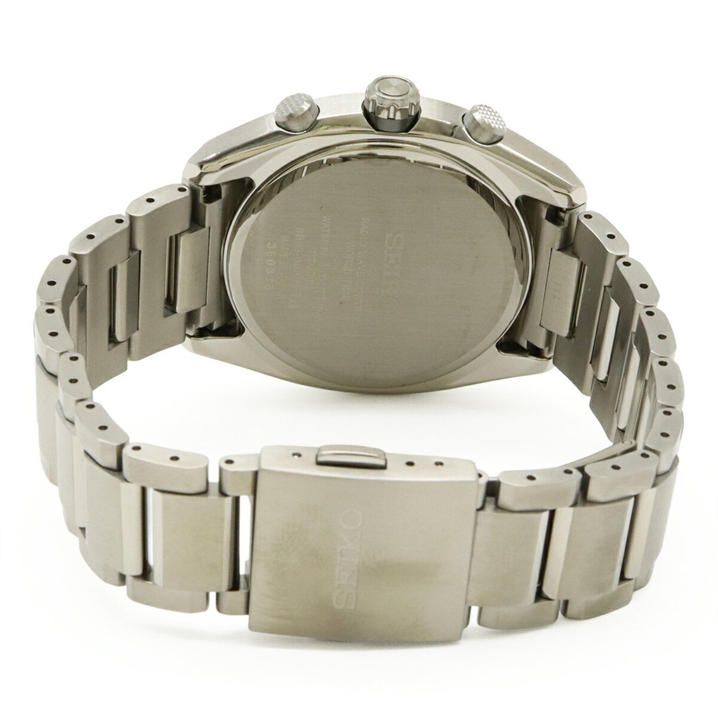 Seiko Astron Radio-Controlled Solar Watch With Silver Dial And Titanium Dial