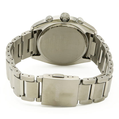 Seiko Astron Radio-Controlled Solar Watch With Silver Dial And Titanium Dial
