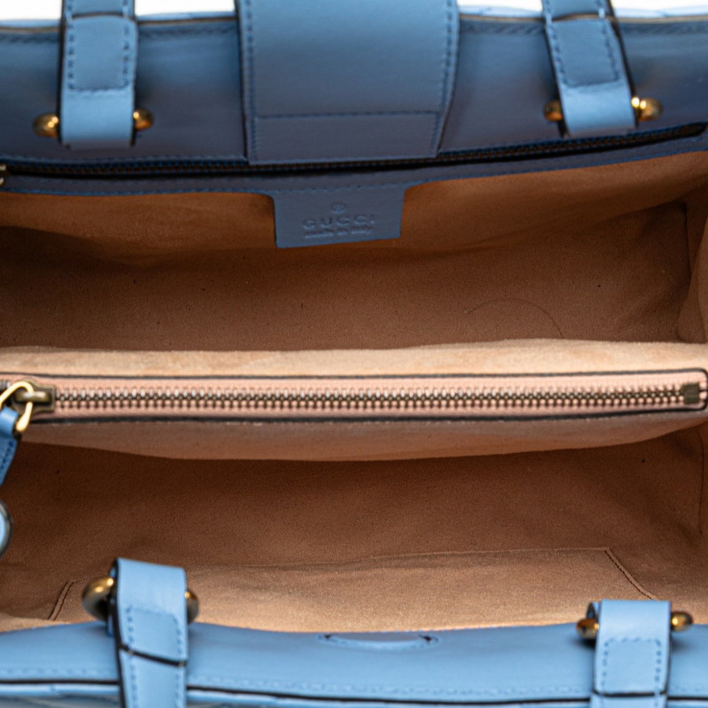 Gucci Gg Marmont 2-Way Handbag/Shoulder Bag 448054 Blue Leather