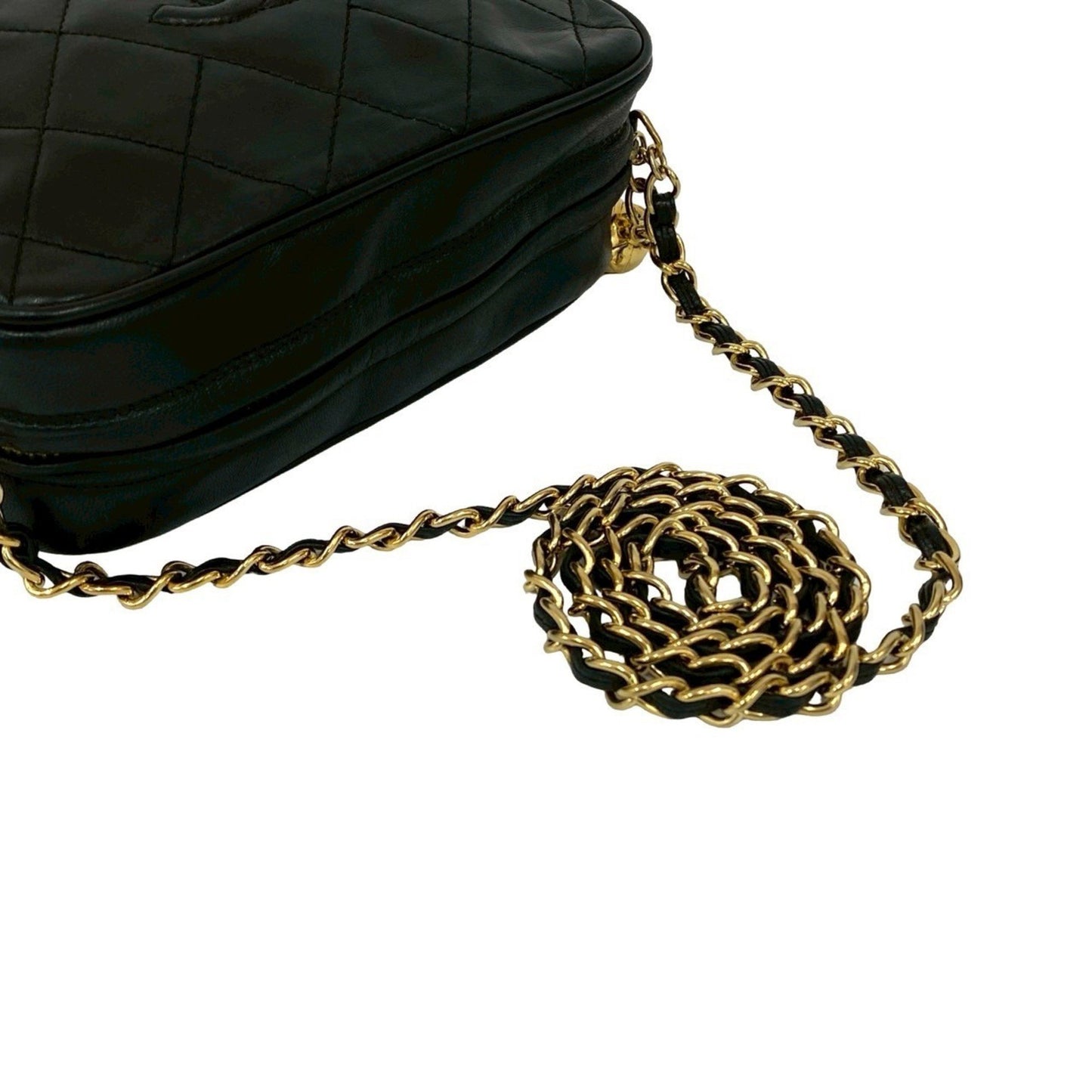 Chanel Matelasse Coco Mark Tassel Lambskin Chain Shoulder Bag