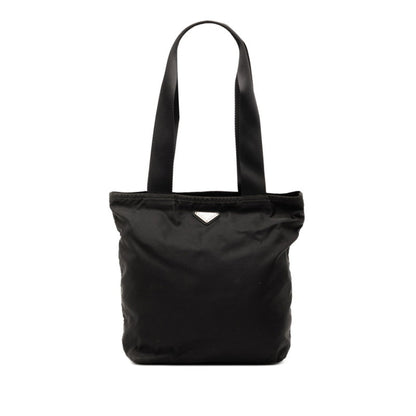 Prada Triangle Logo Tote Bag