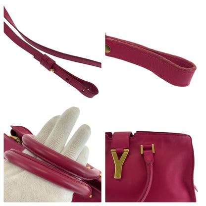 Yves Saint Laurent Saint Laurent Paris Saint Laurent Paris Petit Cabas Y-Line Fuchsia Pink Gold