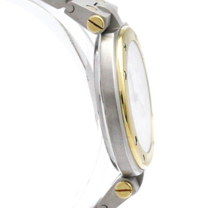 Cartier Santos Round 18K Gold Steel Quartz