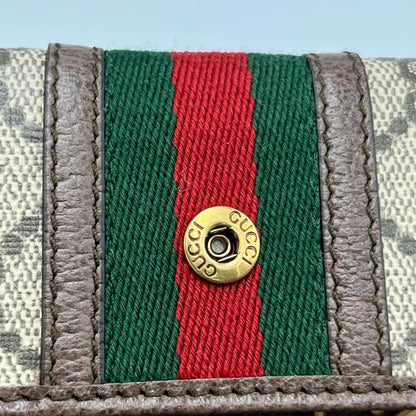 Gucci Gg Marmont 6-Ring Key Case In Supreme Canvas