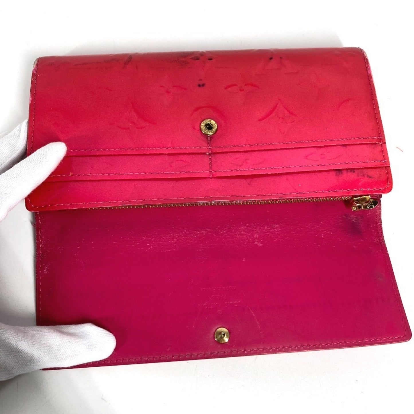 Louis Vuitton M93633 Monogram Vernis Portefeuille Sarah Long Wallet