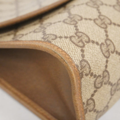 Gucci Gg Supreme Sherry Line Clutch Bag 89 01 031 Brown