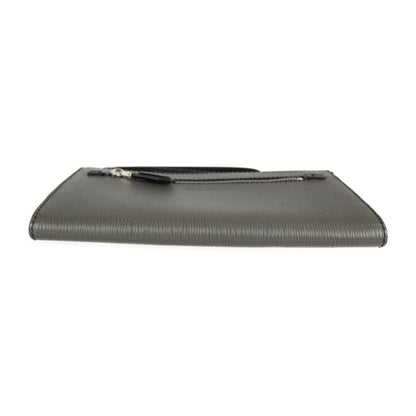 Salvatore Ferragamo Clutch Bag 24 A371 Leather Elefante Document Holder Second