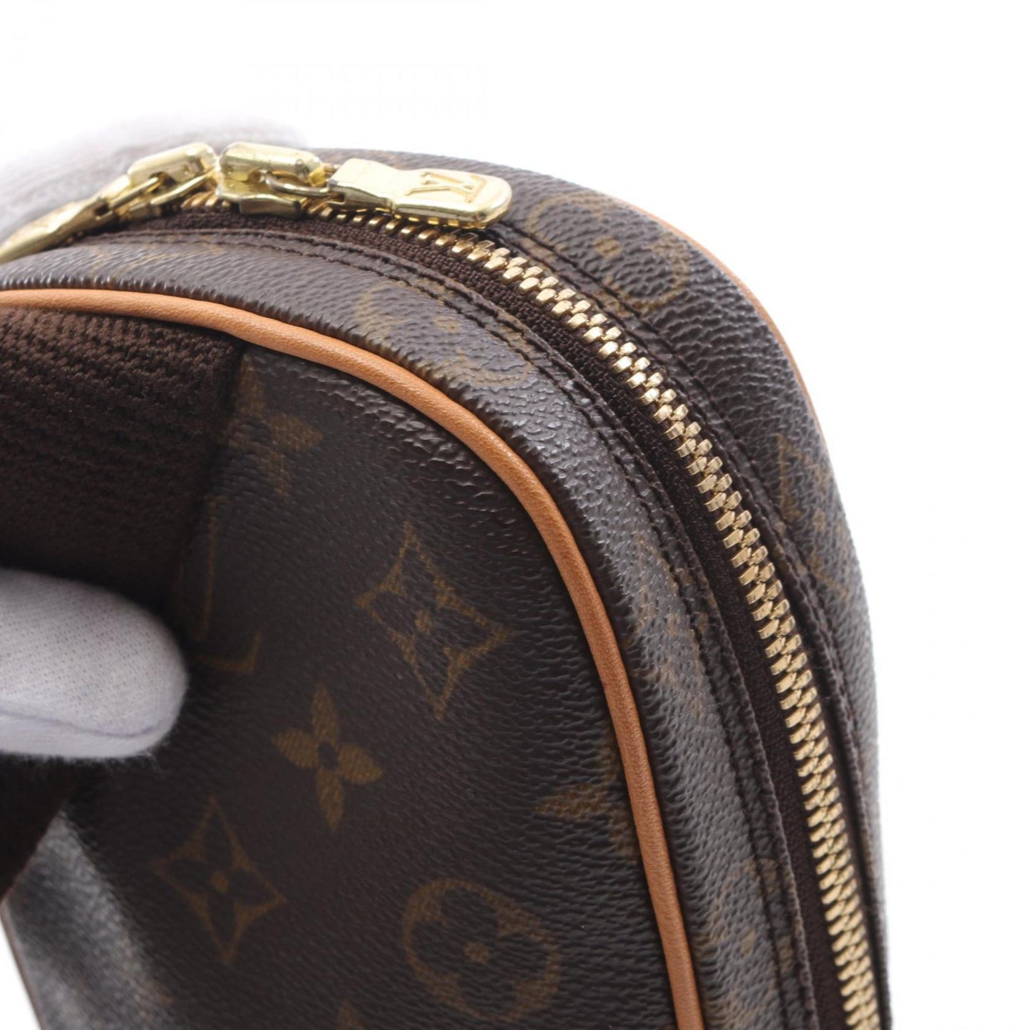 Louis Vuitton Louis Vuitton Pochette Ganju Monogram Waist Bag Body Coated Canvas Leather