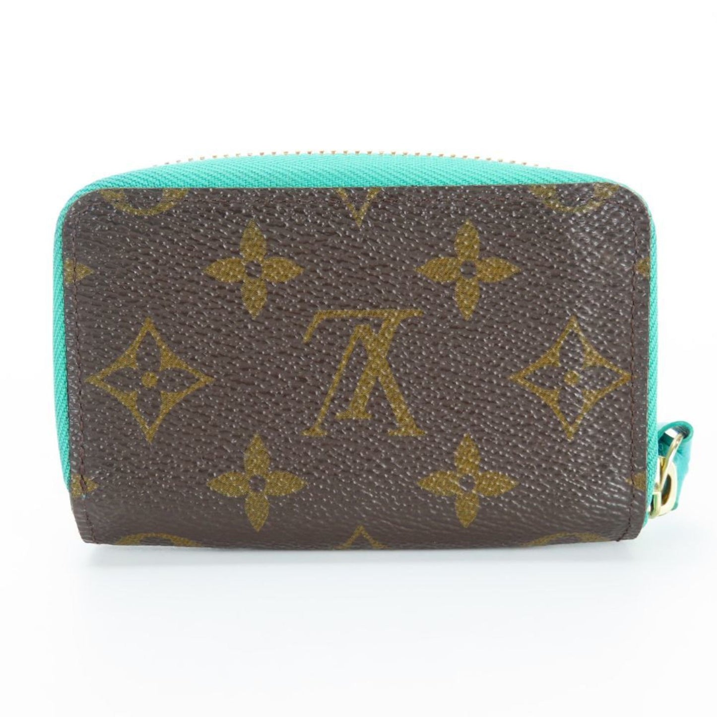 Louis Vuitton Multicart Card Case M60910 Monogram Turquoise Blue Brown