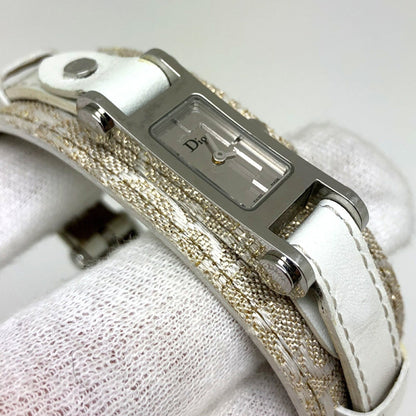 Christian Dior Quartz Watch D104-100 Silver White Dial