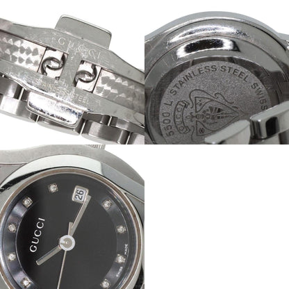 Gucci 5500L 11P Diamond Watch Stainless Steel Ss