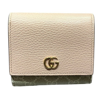 Gucci Gg Supreme Double G Two-Tone Medium Wallet 598587