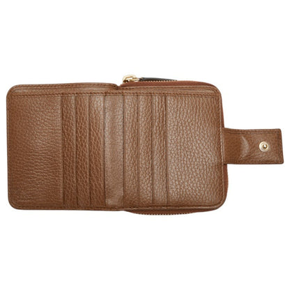Gucci Gg Canvas Bifold Wallet 346056 Beige Brown Leather