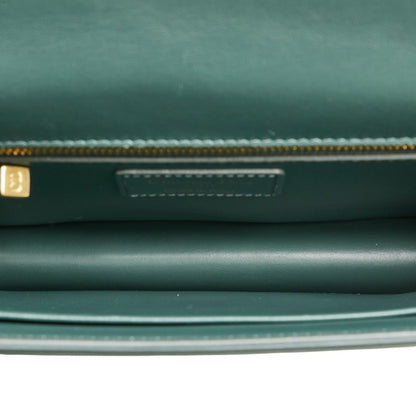 Christian Dior Dior 30 Montaigne Shoulder Bag In Green Calfskin Leather