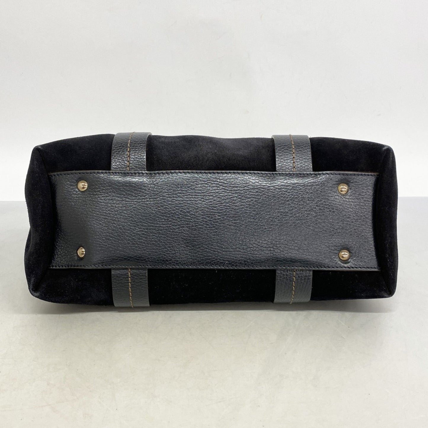 Salvatore Ferragamo Handbag In Black Suede