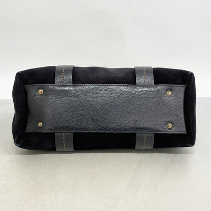 Salvatore Ferragamo Handbag In Black Suede