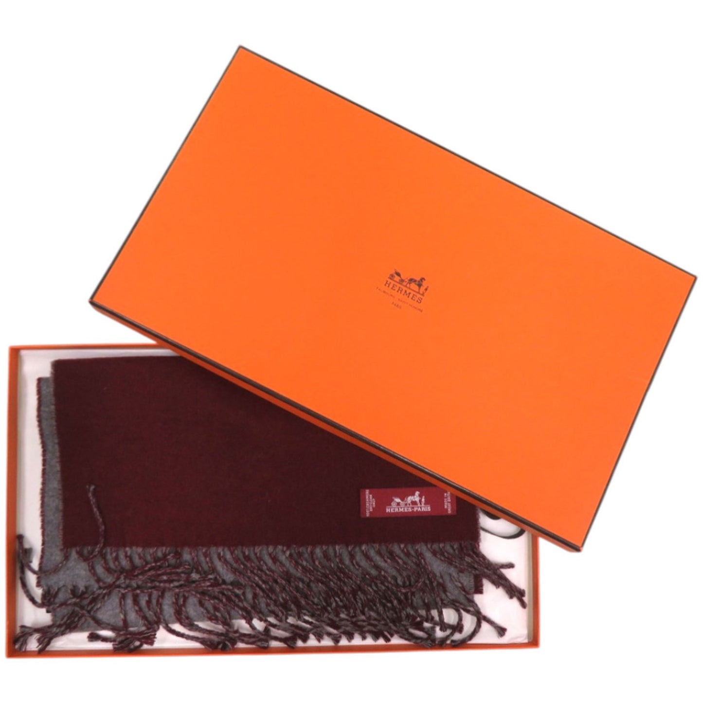 Like New Herms Kazak Cashmere Scarf