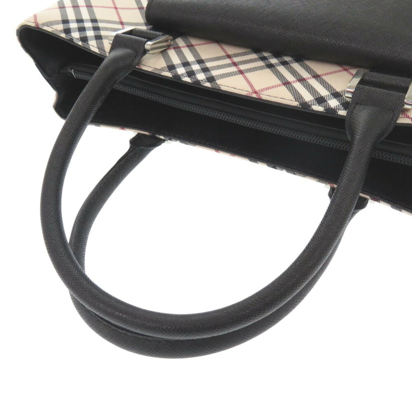 Burberry Nova Check Leather Beige Handbag 1345Burberry