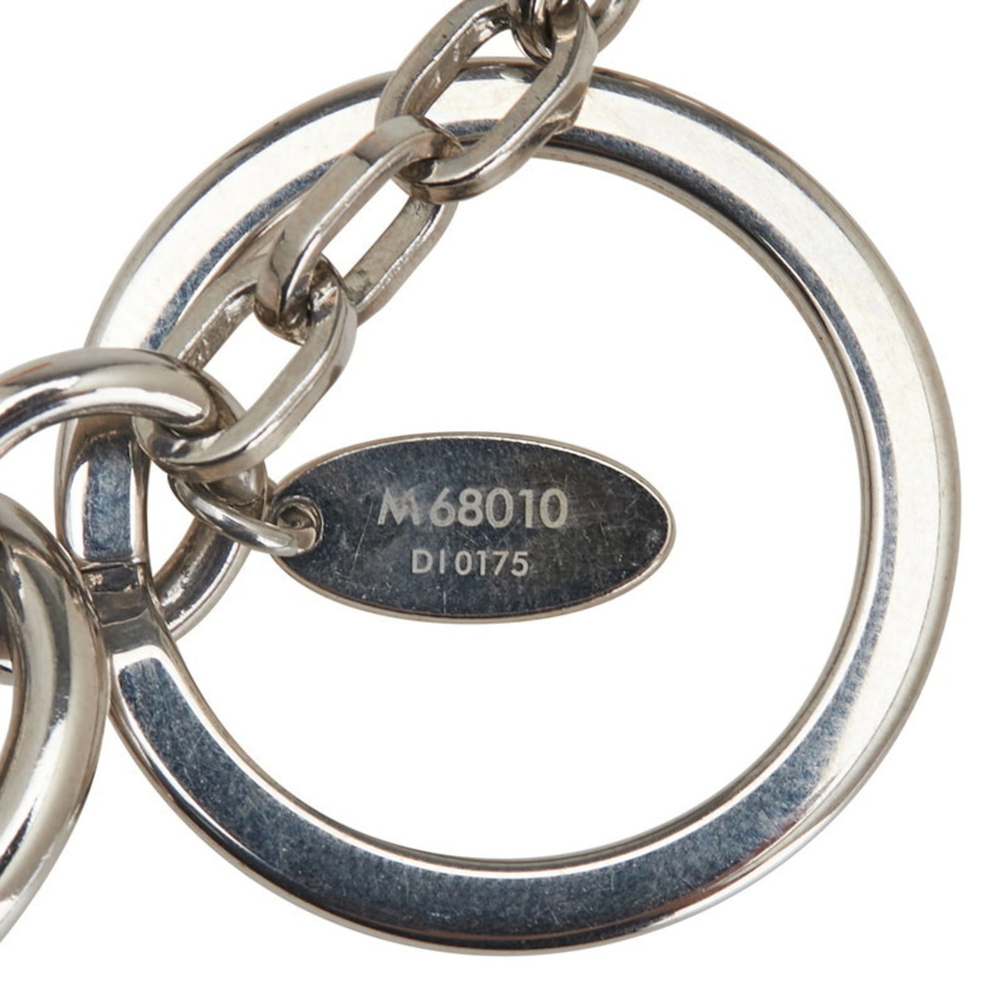 Louis Vuitton Twist Key Ring Bag Charm M68010 Silver