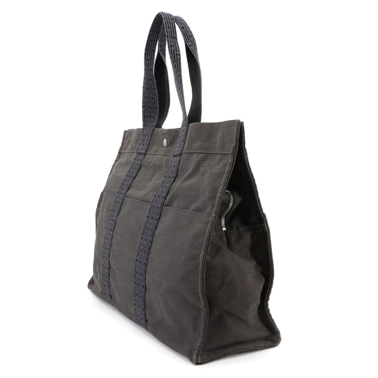 Hermes Herms Herline Tote Gm Bag In Gray Canvas
