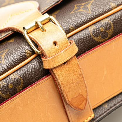 Louis Vuitton Monogram Cartesiere Gm Crossbody Shoulder Bag M51252 Brown Leather