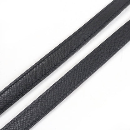 Hermes Vespa Tpm Shoulder Bag In Black With Epsom Leather And Silver Hardware