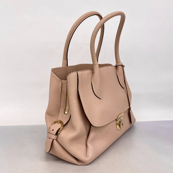 Salvatore Ferragamo Fiamma Leather Handbag