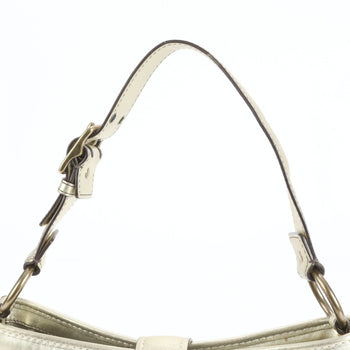 Coach Legacy Raffia Leather Shoulder Bag