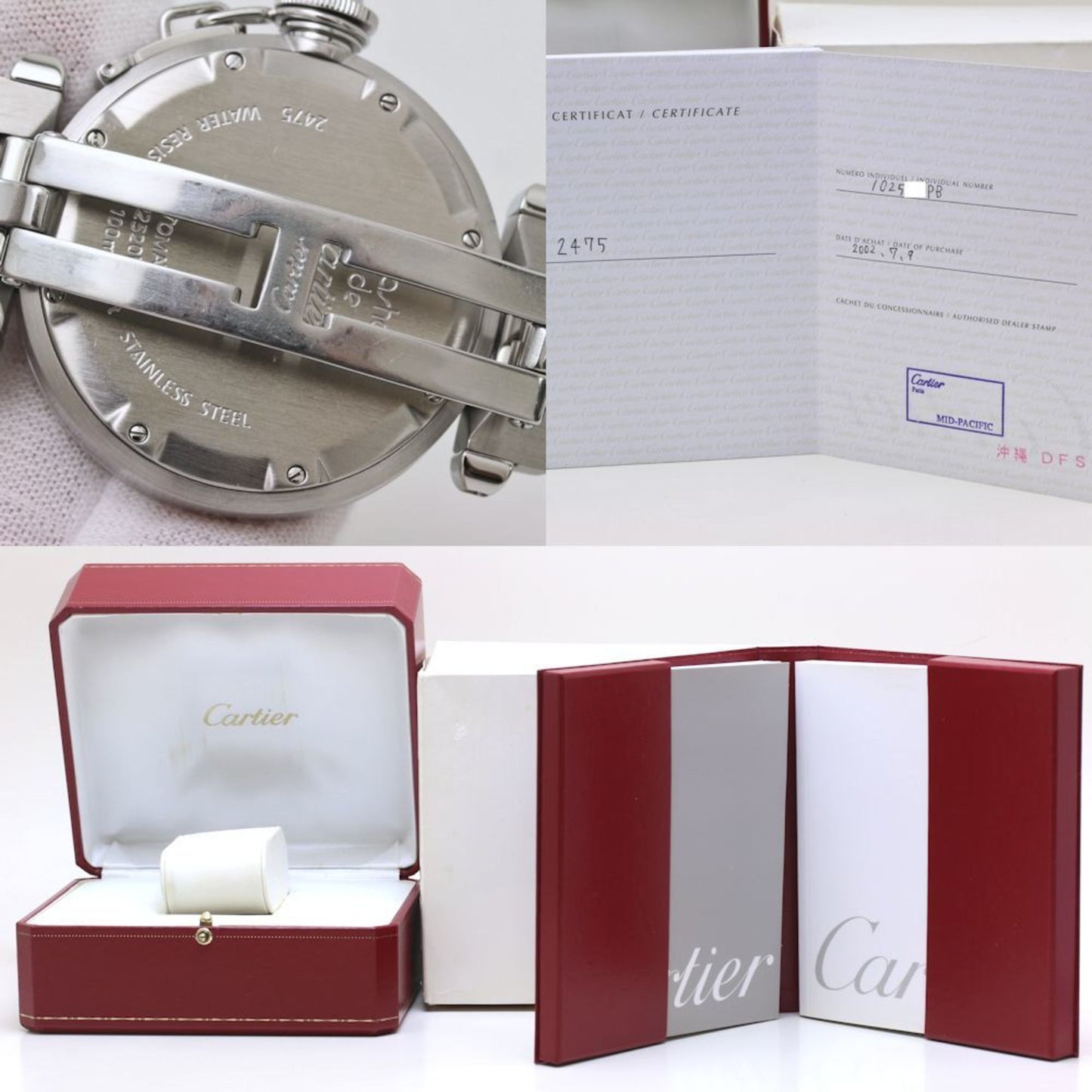 Cartier Pasha C Big Date W31047M7 Navy Watch For Men And Women