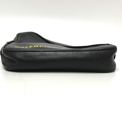 Balenciaga 476976 Triangle Clutch Bag/Pouch In Leather