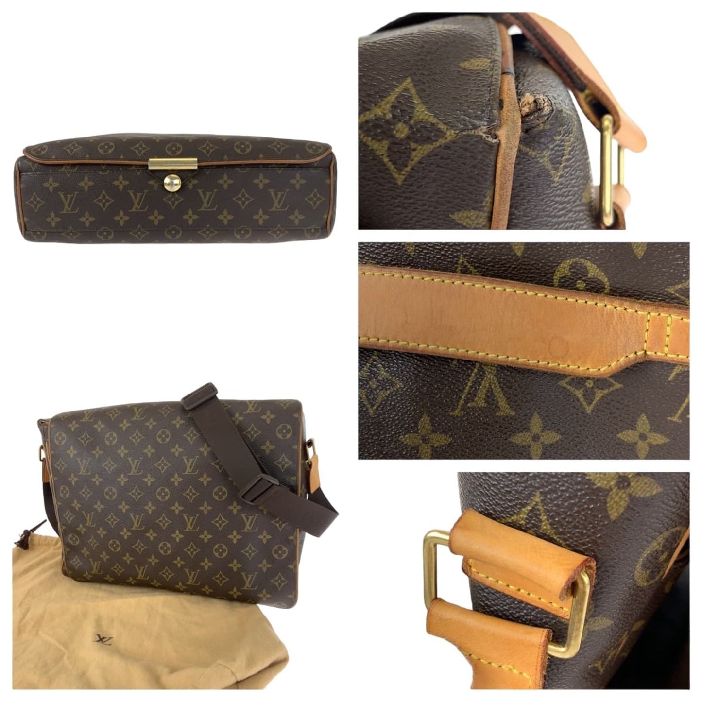 Louis Vuitton Monogram Abbesse Brown M45257 Shoulder Bag/Crossbody Messenger Bag